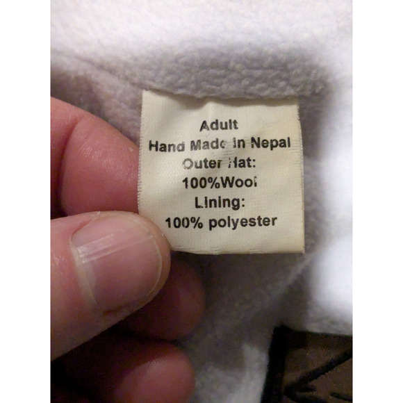 Turtle Fur Cable Knit Wool Fleece Lined Beanie Women One Size Cream Felt Flowers - Picture 2 of 7